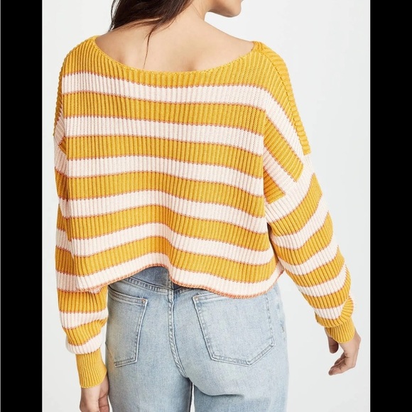 Free People Just My Stripe Sweater - Picture 3 of 11